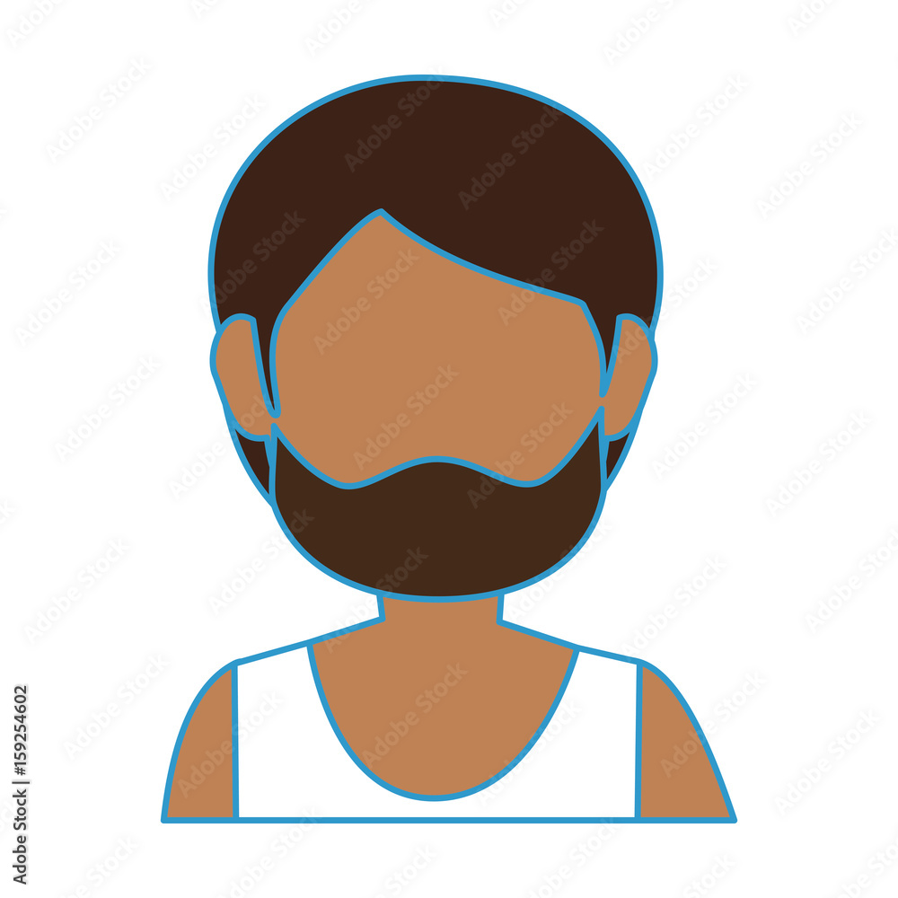 avatar man with beard icon over white background colorful design vector illustration avatar man with beard icon over white background colorful design vector illustration
