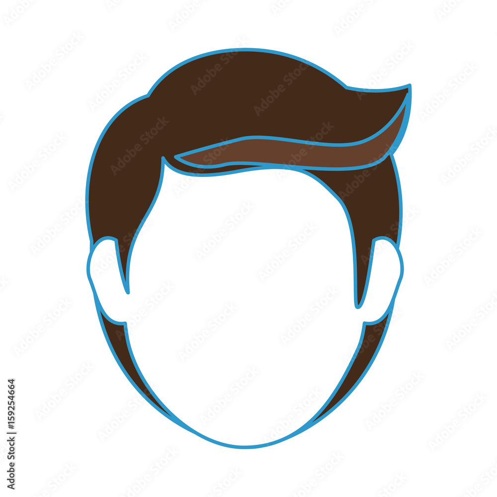 man face icon over white background colorful design vector illustration man face icon over white background colorful design vector illustration