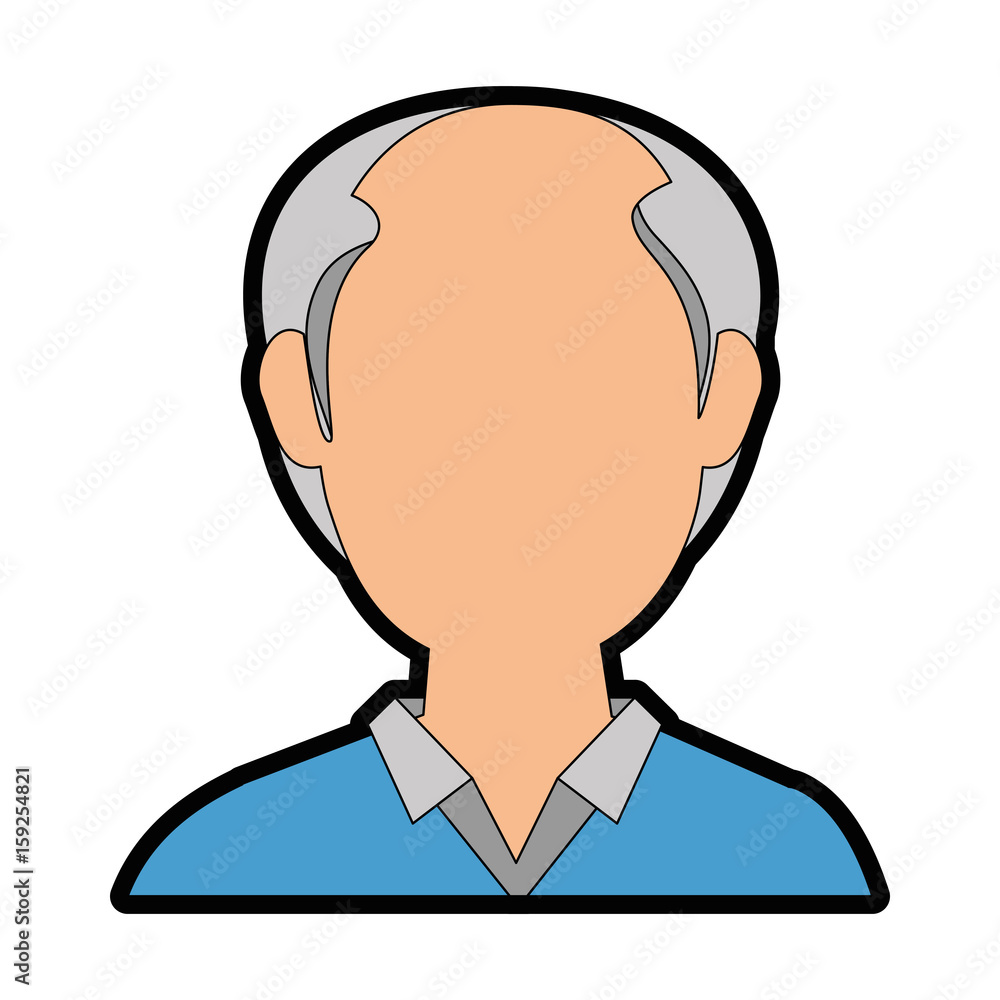 avatar old man icon over white background colorful design vector illustration avatar old man icon over white background colorful design vector illustration