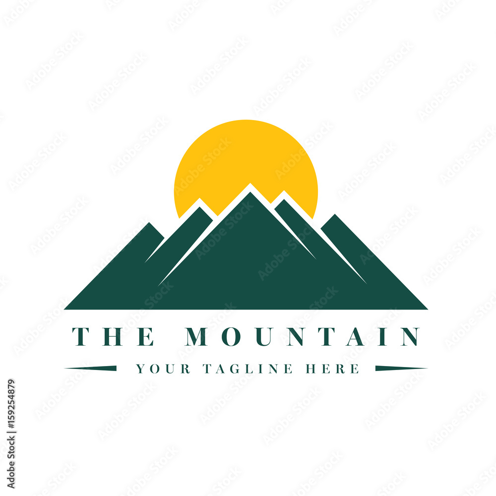 Obraz premium Wektor logo góry