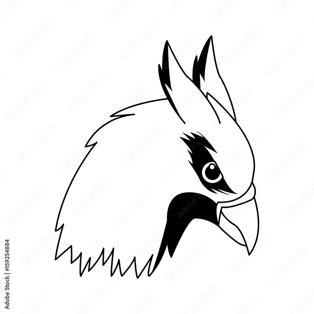 hippogriff greek mythological creature legendary beast vector illustration