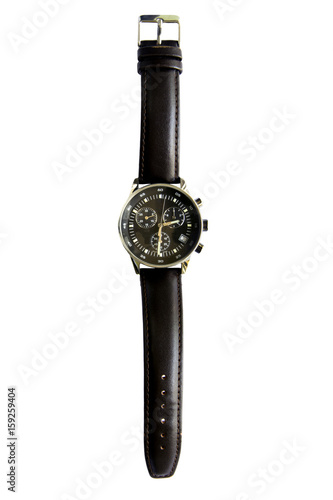 Wrist watch isolated on a white background.