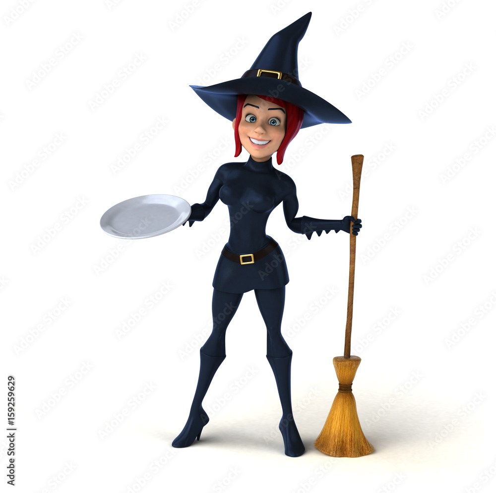 Sexy witch - 3D Illustration Sexy witch - 3D Illustration