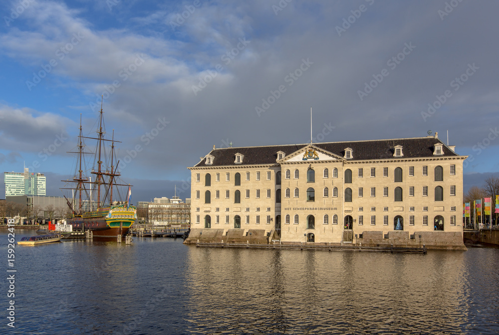 Fototapeta premium Scheepvaartmuseum Amsterdam