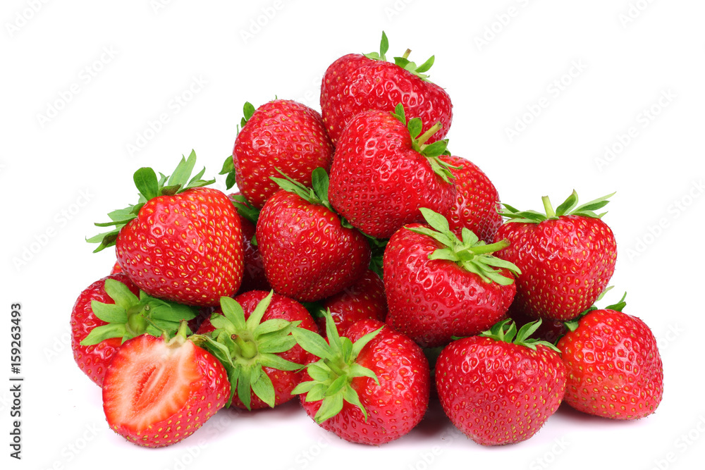 Strawberry isolated on white background. Clipping Path Strawberry isolated on white background. Clipping Path