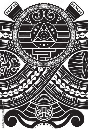 Aztec Tattoo Stock Illustrations – 23,505 Aztec Tattoo Stock Illustrations,  Vectors & Clipart - Dreamstime