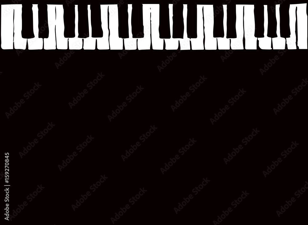 Piano Keys. Vector drawing