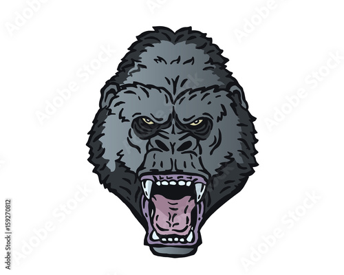 Leadership Animal Head Logo - Gorilla Character
