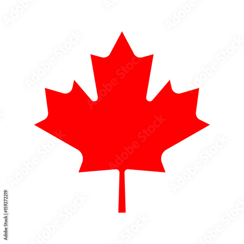 canada flag leaf icon 