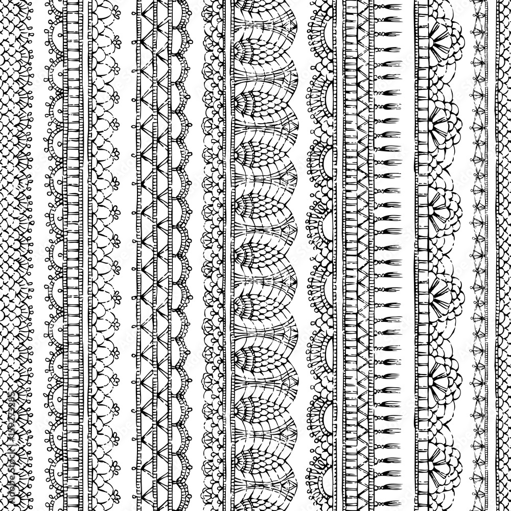Vector lacy croched seamless pattern. Vector lacy croched seamless pattern.