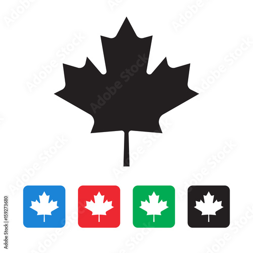 maple leaf canada flag icon 