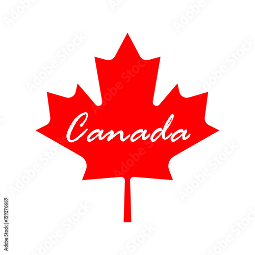 canada flag leaf icon