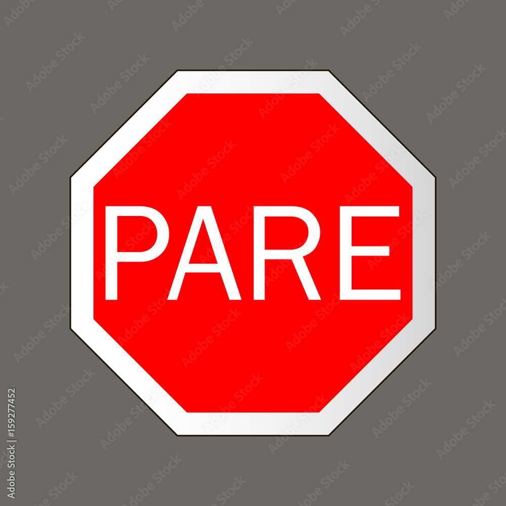 Pare. Road signs in the United States Pare. Road signs in the United States