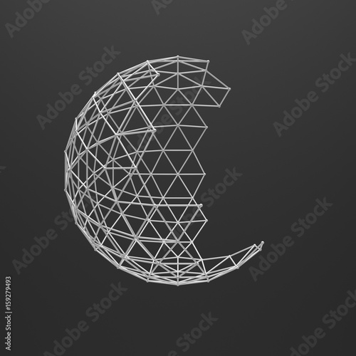 half polygon globe photo