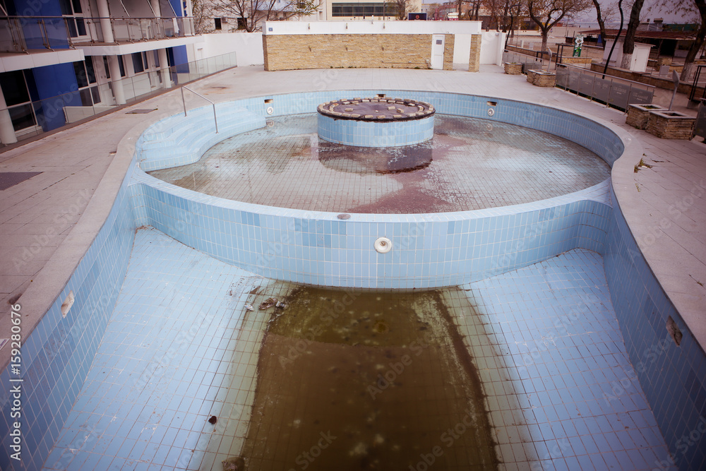 Abandoned hotel in the Black Sea resort of Mamaia