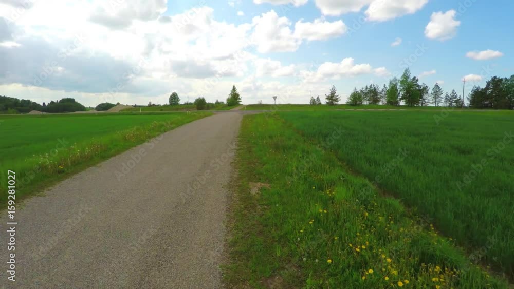 Aerial view of a beautiful countryside scene. Country road. Aerial view of a beautiful countryside scene. Country road.