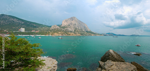 "Green Bay" on the Black Sea coast. The coast of the Crimea