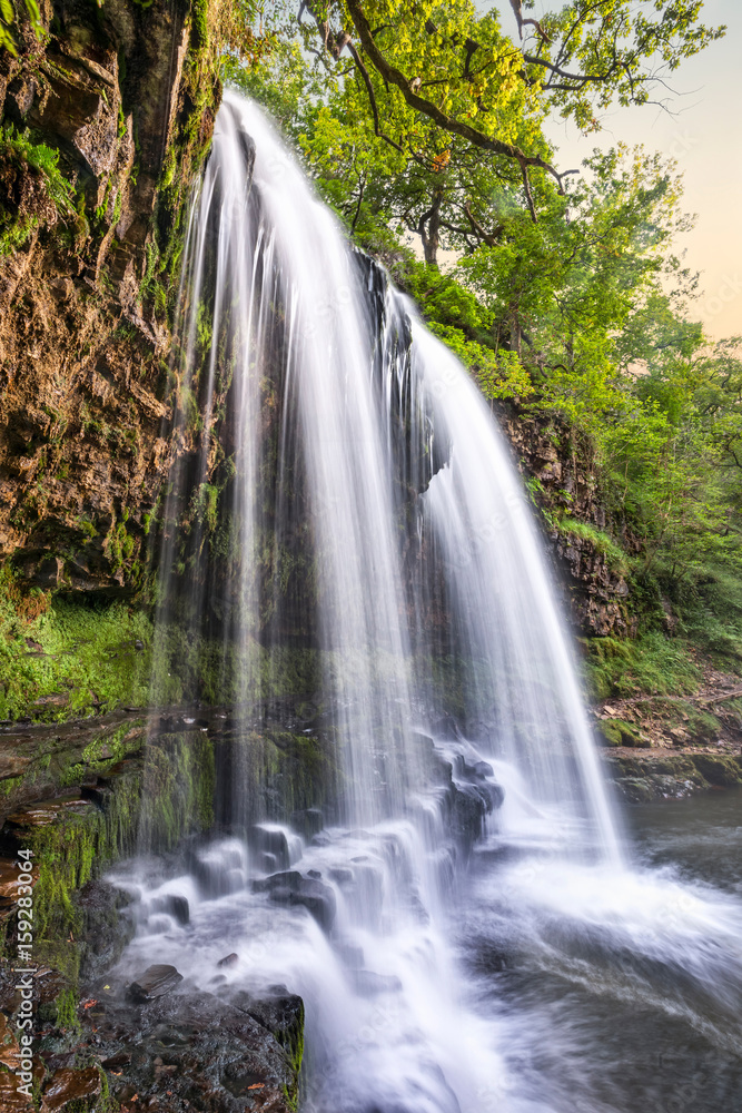 Obraz premium Sgwd Yr Eira Waterfall in Brecon Beacons National Park