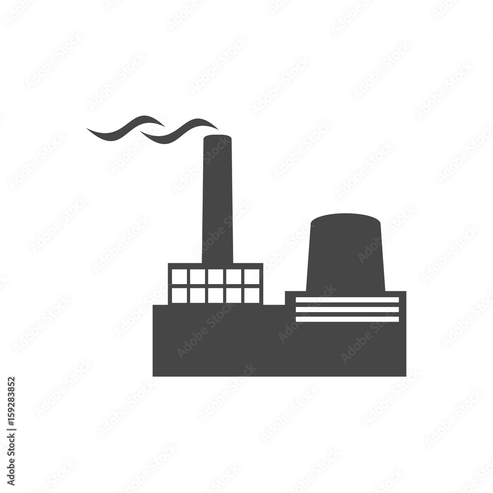 Factory Icon Flat Graphic Design - Illustration Factory Icon Flat Graphic Design - Illustration