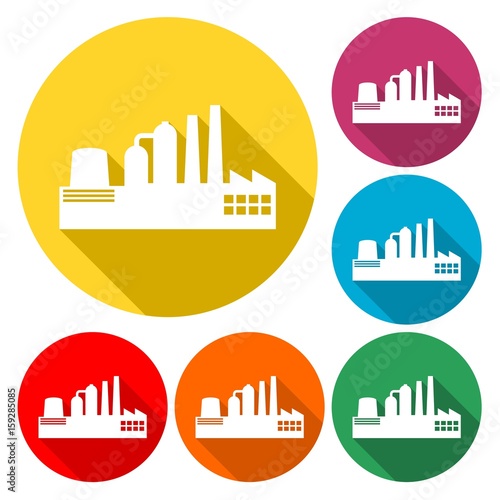 Factory Icon Flat Graphic Design - Illustration