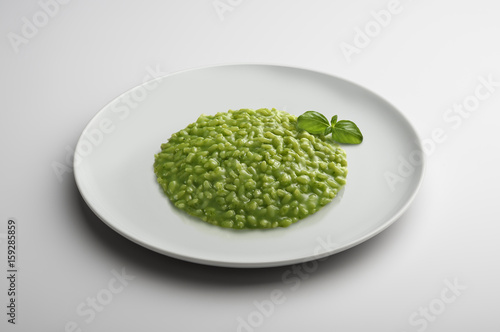 Risotto dish with Pesto to Genoese