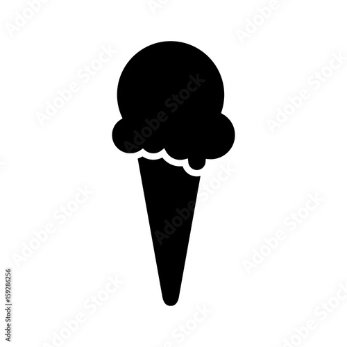 Eis - Piktogramm - schwarz