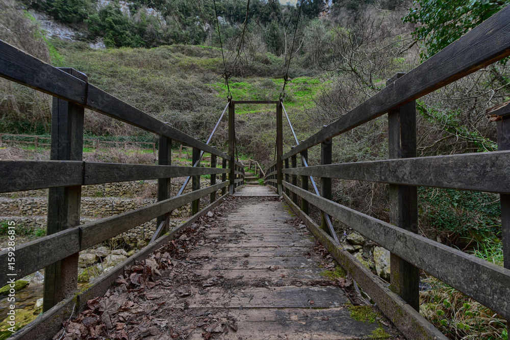 Ponte in legno pedonale - Abruzzo Ponte in legno pedonale - Abruzzo