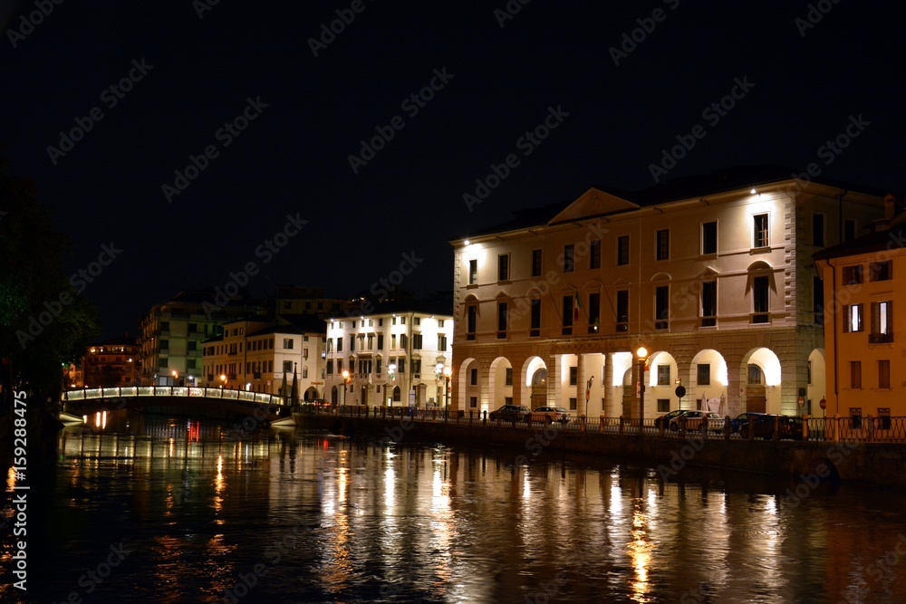 Treviso by night, Italy, Europe