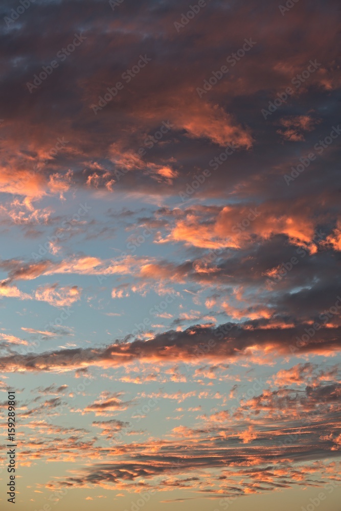 Fototapeta premium Sunset sky clouds