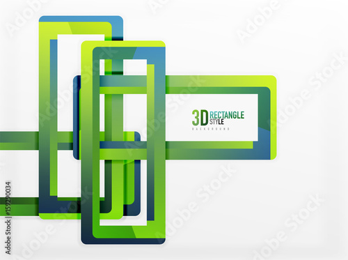 Rectangle tube elements, vector background photo