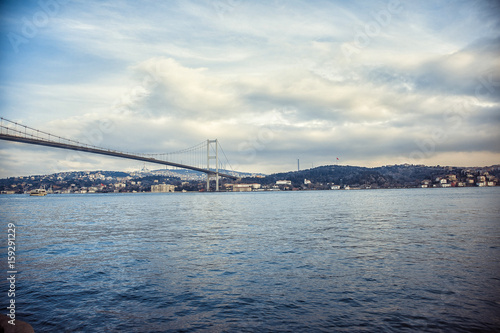 A picturesque view of the Bosphorus is the strait between Europe and Asia Minor. Istanbul, Turkey © popovatetiana