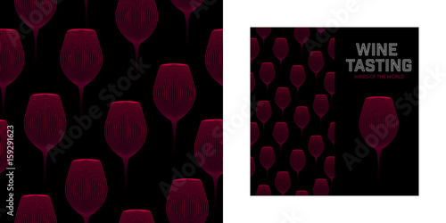 Seamless pattern of modern illustration of drink cups