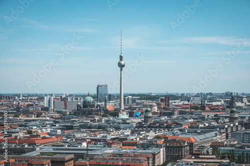 Berlin skyline with tv tower