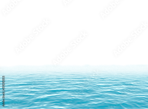 water on white background