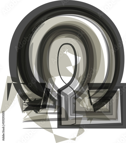 Abstract omega Symbol