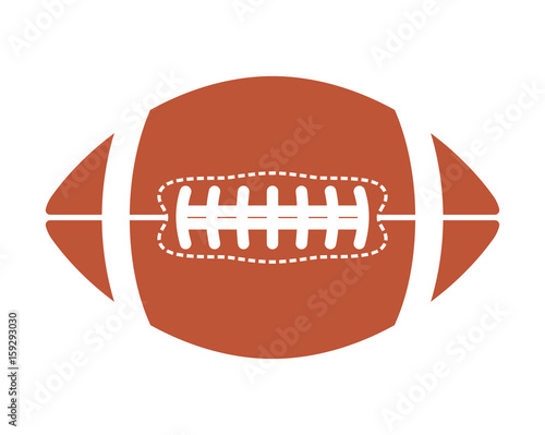 American football ball - vector icon