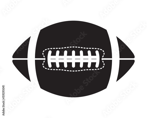 American football ball - vector icon