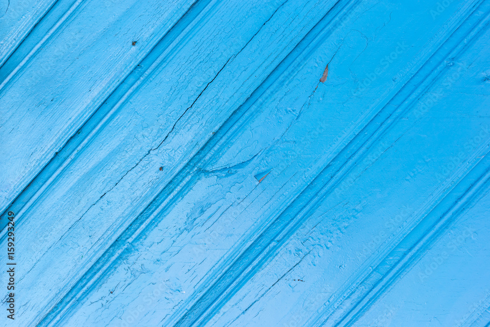 Obraz premium The old blue wood texture with natural patterns