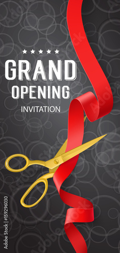 Grand Opening Inscription and Ribbon
