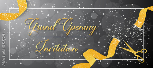 Grand Opening Invitation Inscription, Frame