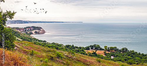 Thracian cliffs, Black sea coast, Bozhuret village, Dobrici region, Bulgaria photo