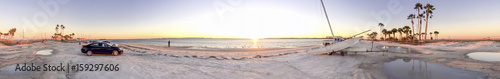 Honeymoon Island State Park at sunset, panoramic view - Florida, USA