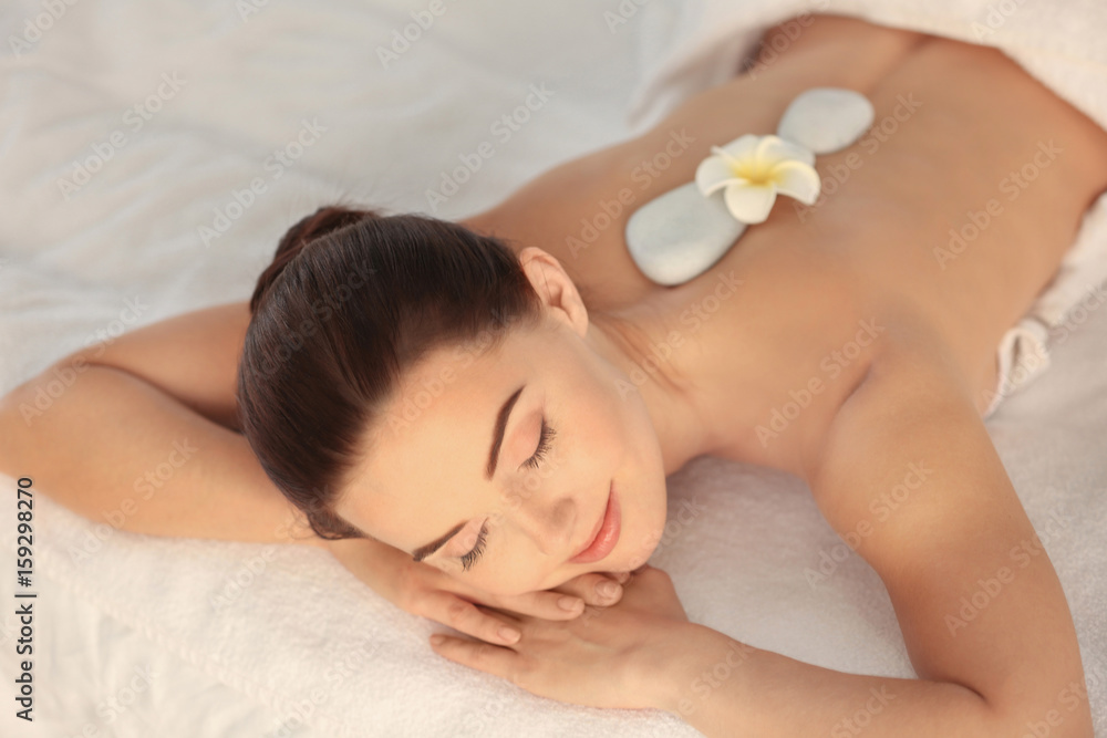 Beautiful girl in spa salon Beautiful girl in spa salon