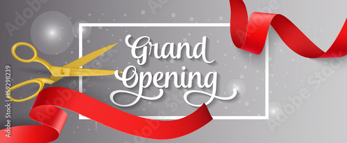 Grand Opening Lettering and Frame