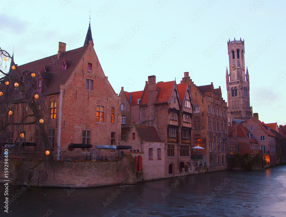 Fototapeta premium The fabulous medieval city of Bruges. Belgium.