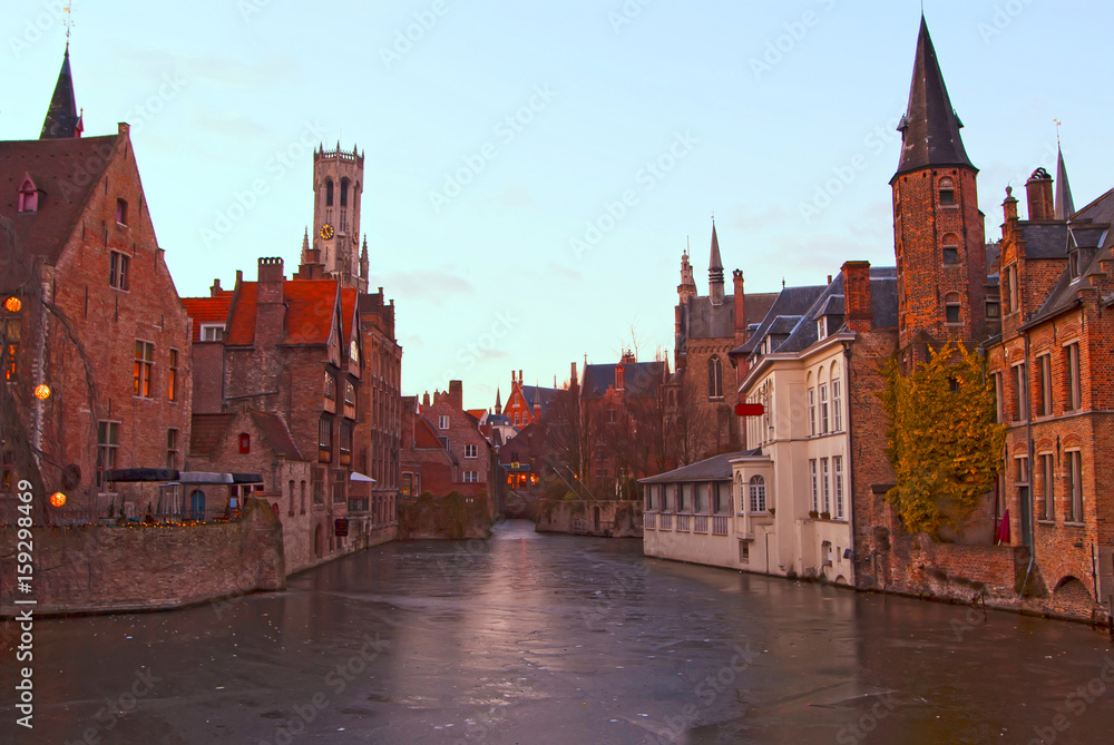 The fabulous medieval city of Bruges. Belgium.