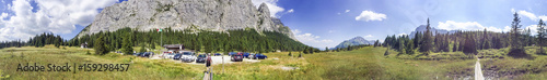 Fotografie SAPPADA, ITALY - JULY 2015: Panoramic view of Piave springs