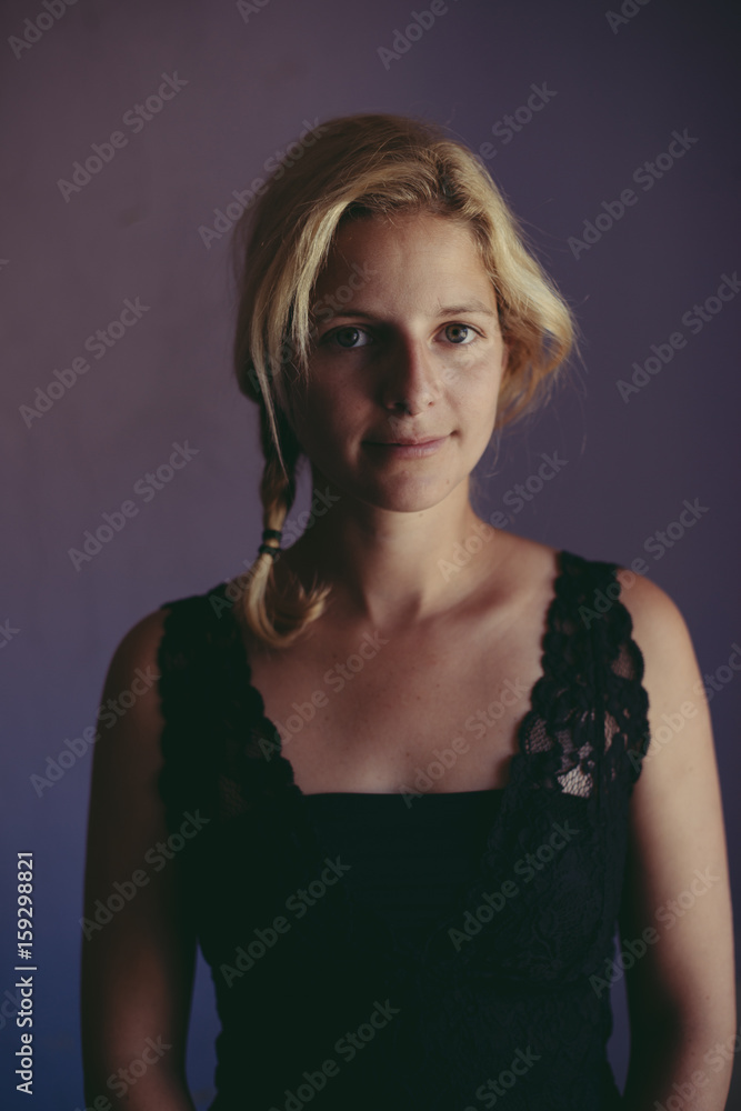 Portrait of smiling young blonde woman looking at camera Portrait of smiling young blonde woman looking at camera