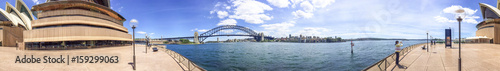 SYDNEY, AUSTRALIA - NOVEMBER 2015: Panoramic view of Sydney Harbour. Sydney attracts 20 million tourists annually