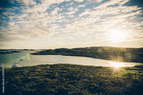 Norwegische Landschaft und Küsten